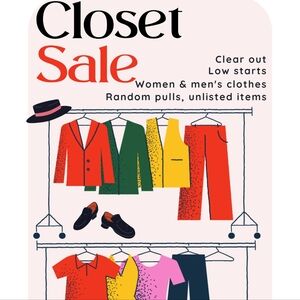 Closet Clear Out Sale